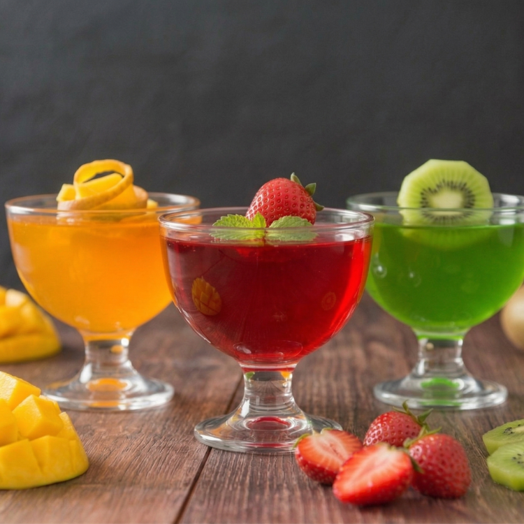 Gelatina com fruta natural: Sobremesa hidratante e saudável
