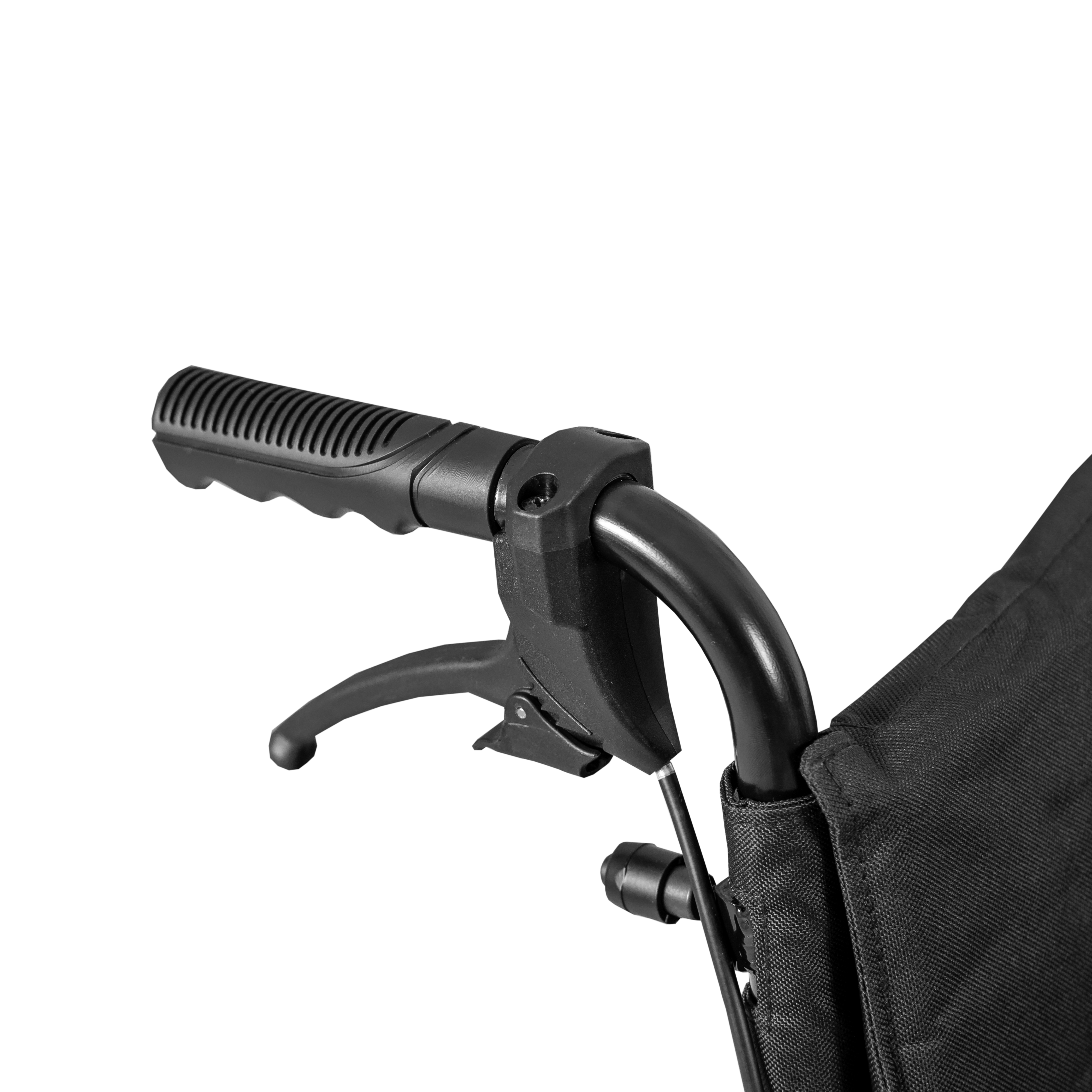 Silla de ruedas de aluminio con freno para cuidador UN2014