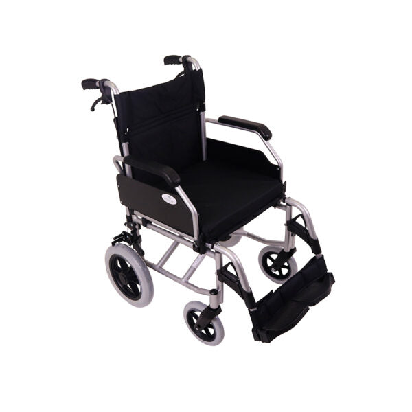 Silla de ruedas Transit de aluminio con freno para cuidador YK9064F