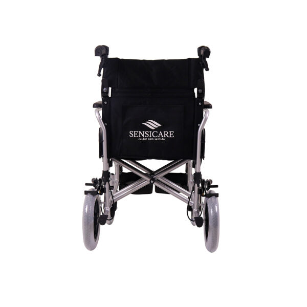 Silla de ruedas Transit de aluminio con freno para cuidador YK9064F