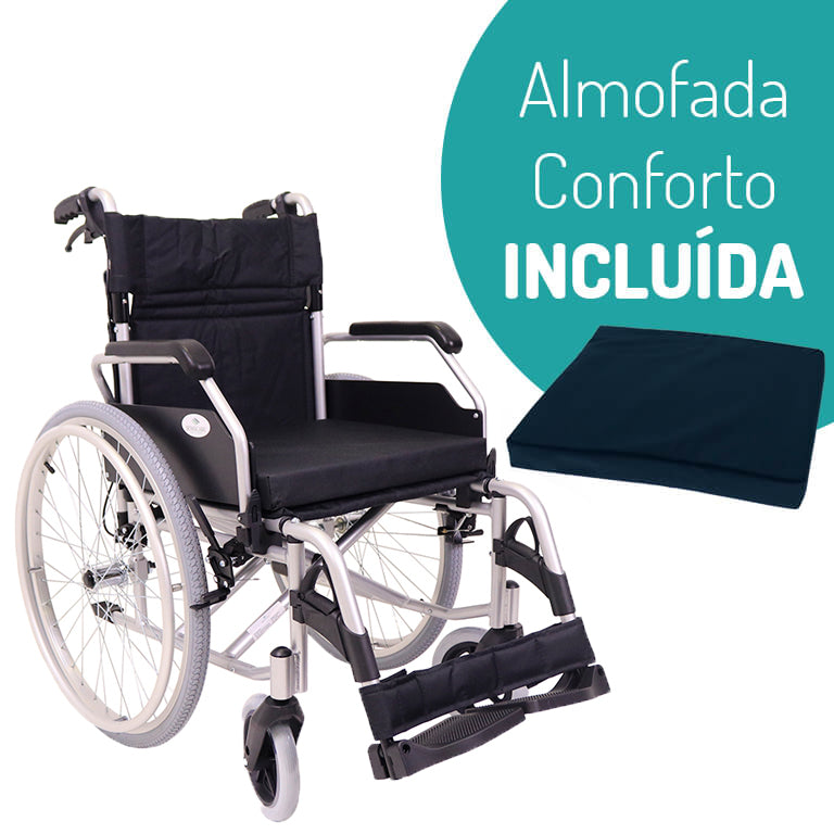 Silla de ruedas de aluminio con freno para cuidador YK9063F