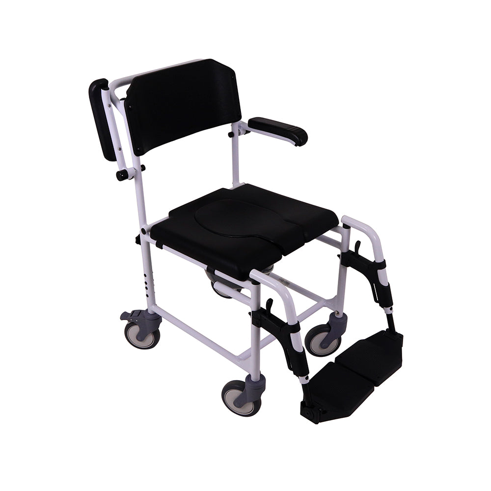Silla de baño y WC con ruedas y reposapiés UN4003