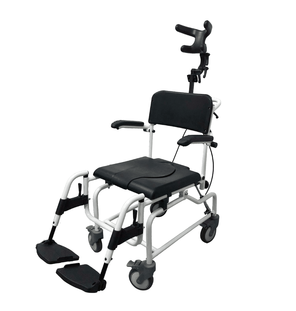 Silla de baño y WC reclinable con reposacabezas UN4004