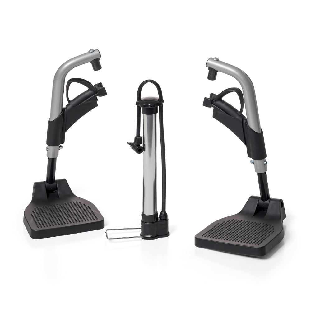 Silla de ruedas de aluminio con freno para cuidador YK9063F