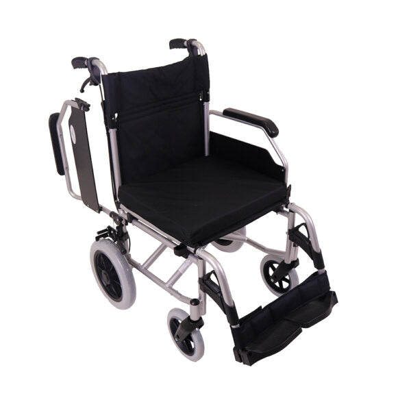 Silla de ruedas Transit de aluminio con freno para cuidador YK9064F