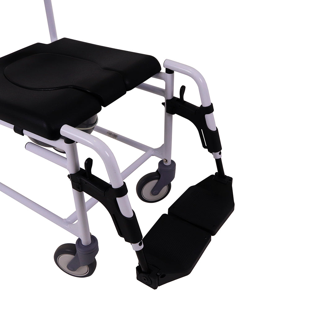 Silla de baño y WC con ruedas y reposapiés UN4003