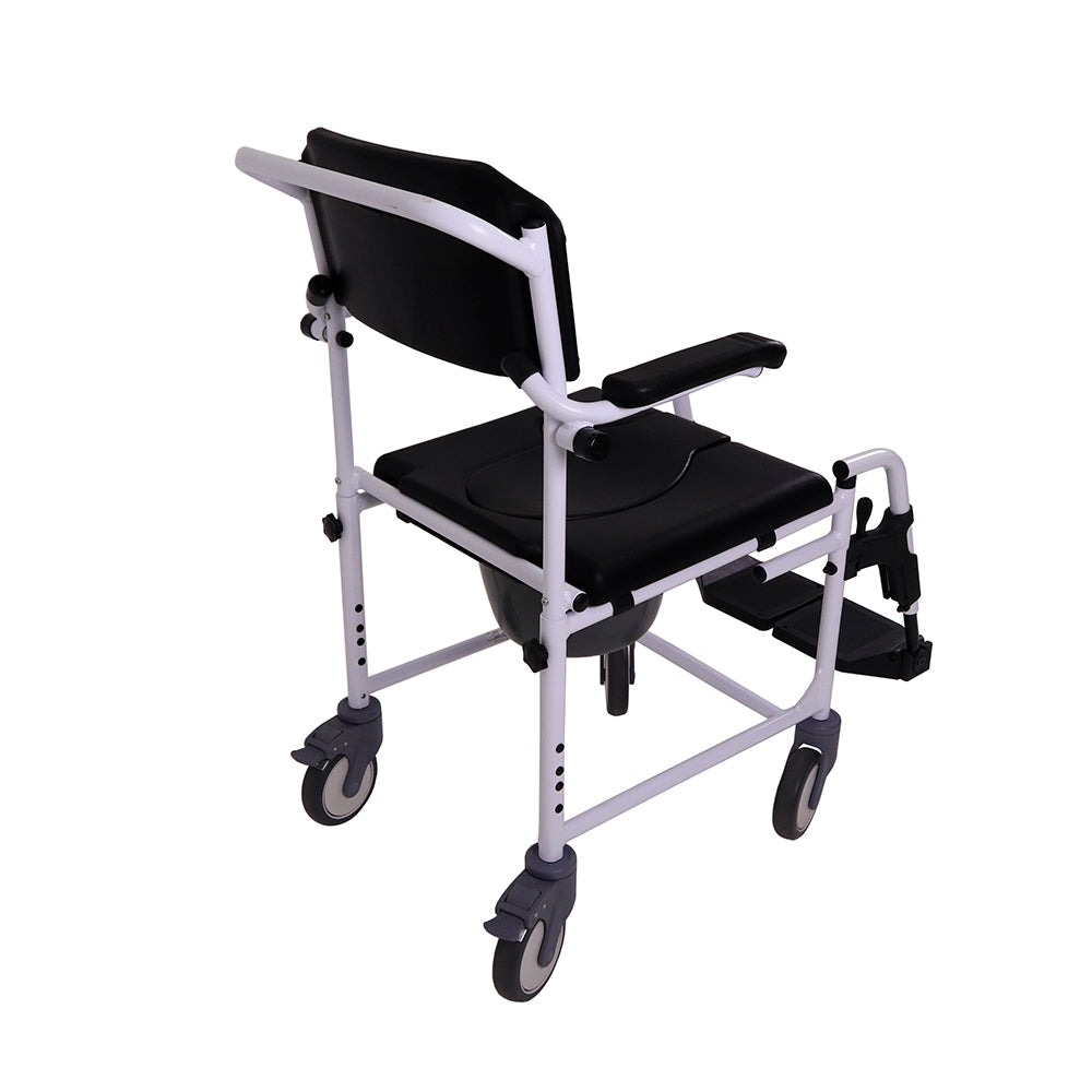 Silla de baño y WC con ruedas y reposapiés UN4003