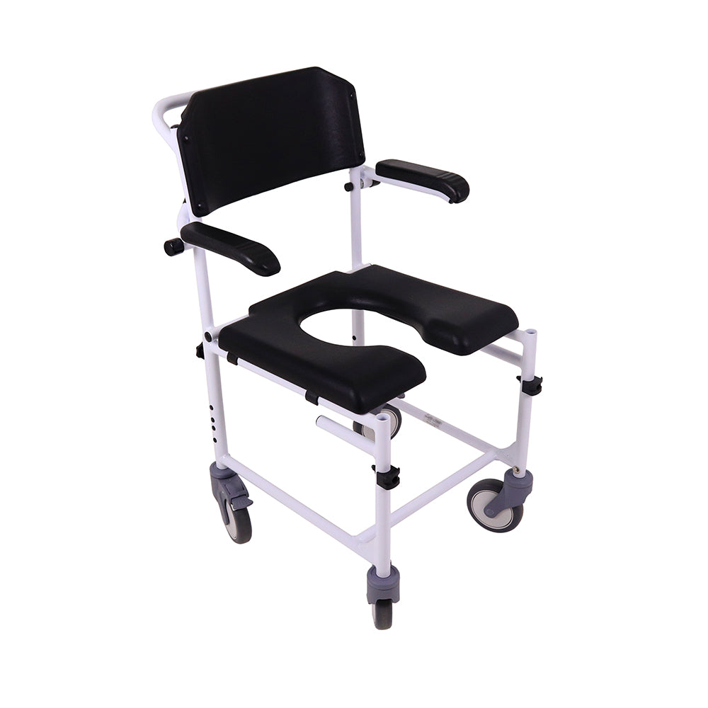 Silla de baño y WC con ruedas y reposapiés UN4003