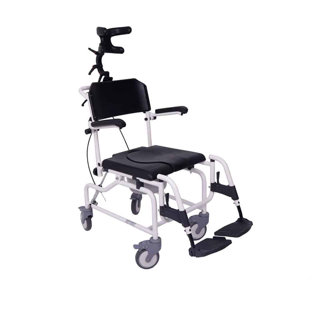 Silla de baño y WC reclinable con reposacabezas UN4004